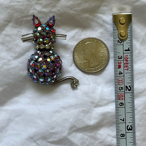 Vintage WARNER Kitty Brooch. - Picture 3 of 10